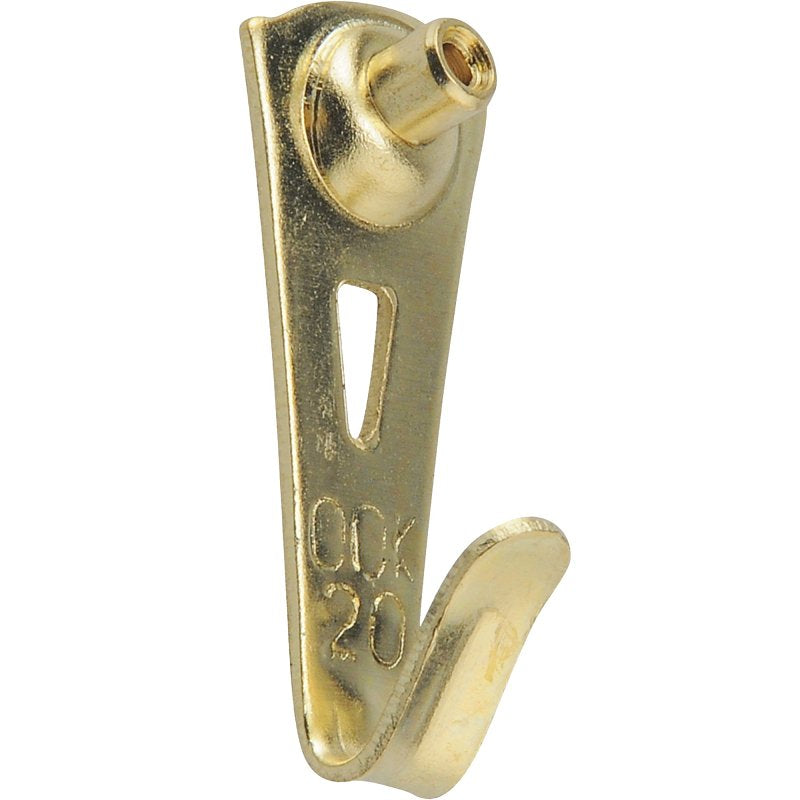 OOK 50673 Professional Picture Hook, 20 lb, Alloy Steel/Brass, Multi-Color, Wall Mounting