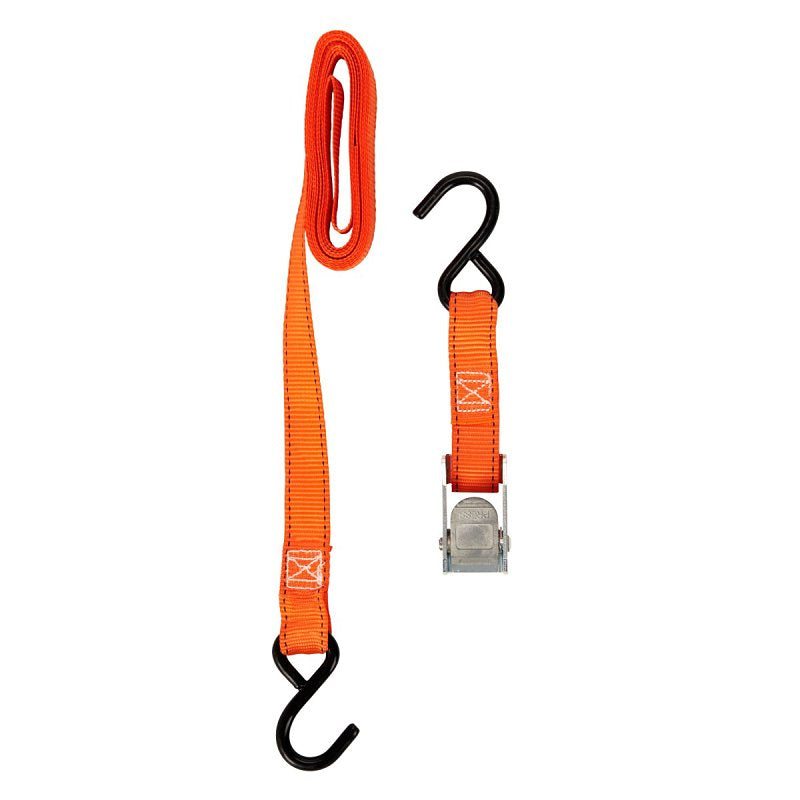 Keeper 05105 Tie-Down, 1 in W, 10 ft L, Polyester, Orange, 300 lb, S-Hook End Fitting, Steel End Fitting