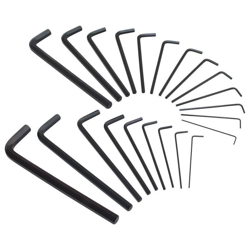 Stanley Multi-Size Metric and SAE Long Arm Hex Key Set 22 pc
