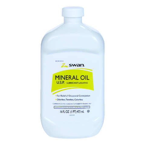 Swan Mineral Oil 16 oz 1 pk, Pack of 12