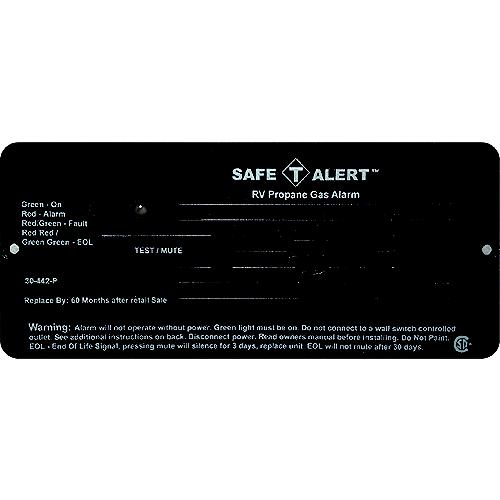 MTI Industries 12V 30 Series Safe-T-Alert Flush Mount RV Propane/LP Gas Alarm