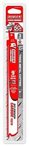 Diablo DS0908CF3 Reciprocating Saw Blade, 9 in L, 8 TPI