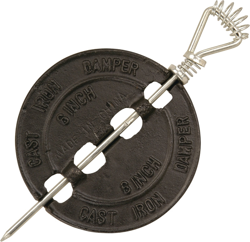 Imperial BM0052-A Damper, 7 in Pipe, Cast Iron, Matte