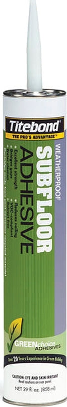 Titebond 7282 Subfloor Adhesive, Off-White, 28 oz Cartridge