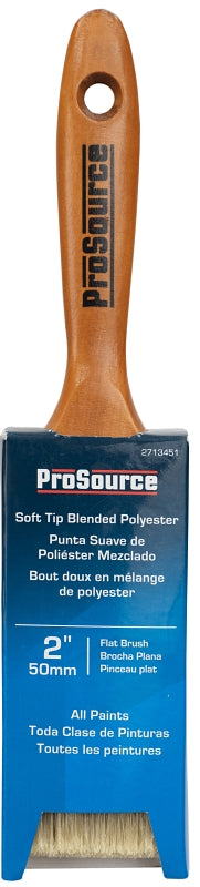 ProSource OR 1172 0200 Flat Pain Wt Brush, 2 in W, Flat Cut, Polyester Blend