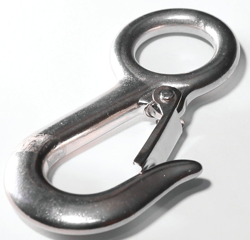 Baron 2311S-1-1/8 Rigid Eye Snap, 1-1/8 in, 400 lb Working Load, Stainless Steel, Nickel-Plated
