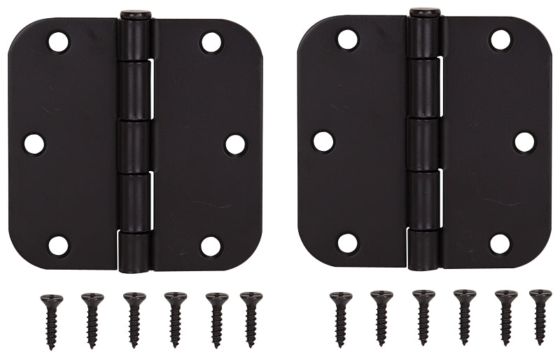 ProSource BH-102ORB-PS Door Hinge, 3-1/2 in H Door Leaf, 3-1/2 in W Door Leaf, 2.2 mm Thick Door Leaf, 3-1/2 x 3-1/2 in