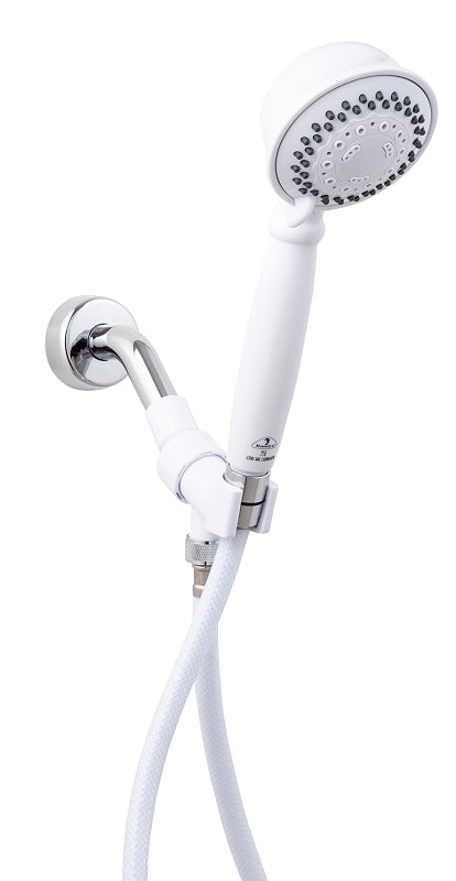 Whedon Champagne Massage II Series CMH2C Handheld Shower, 2.5 gpm, 5-Spray Function, Plastic, 59 in L Hose
