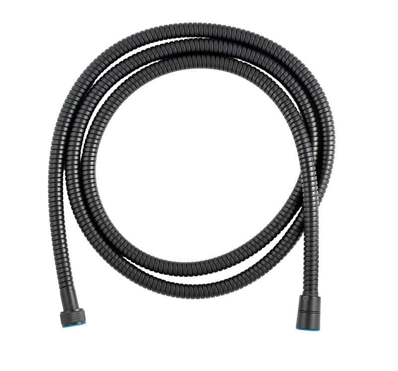 Whedon Bungy Series AF206C-MB Shower Hose, 1/2 in Connection, Female, 78 in L Hose, Stainless Steel, Matte Black
