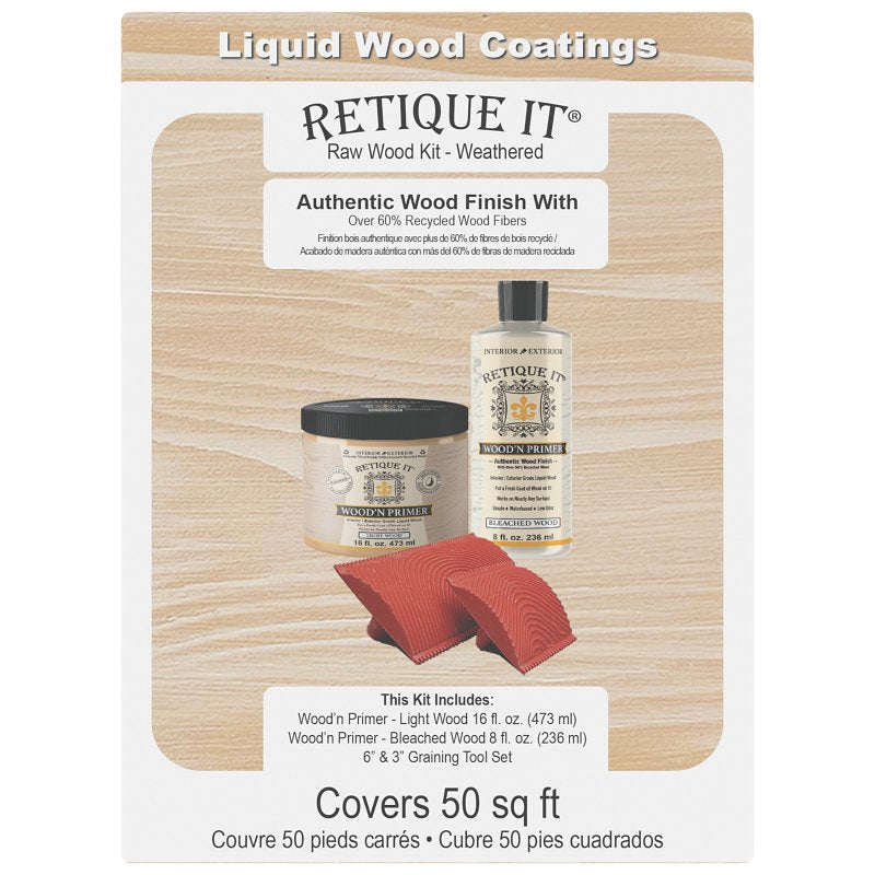 Retique It RQ-RW16-WETF-1B Raw Wood Kit, Matte