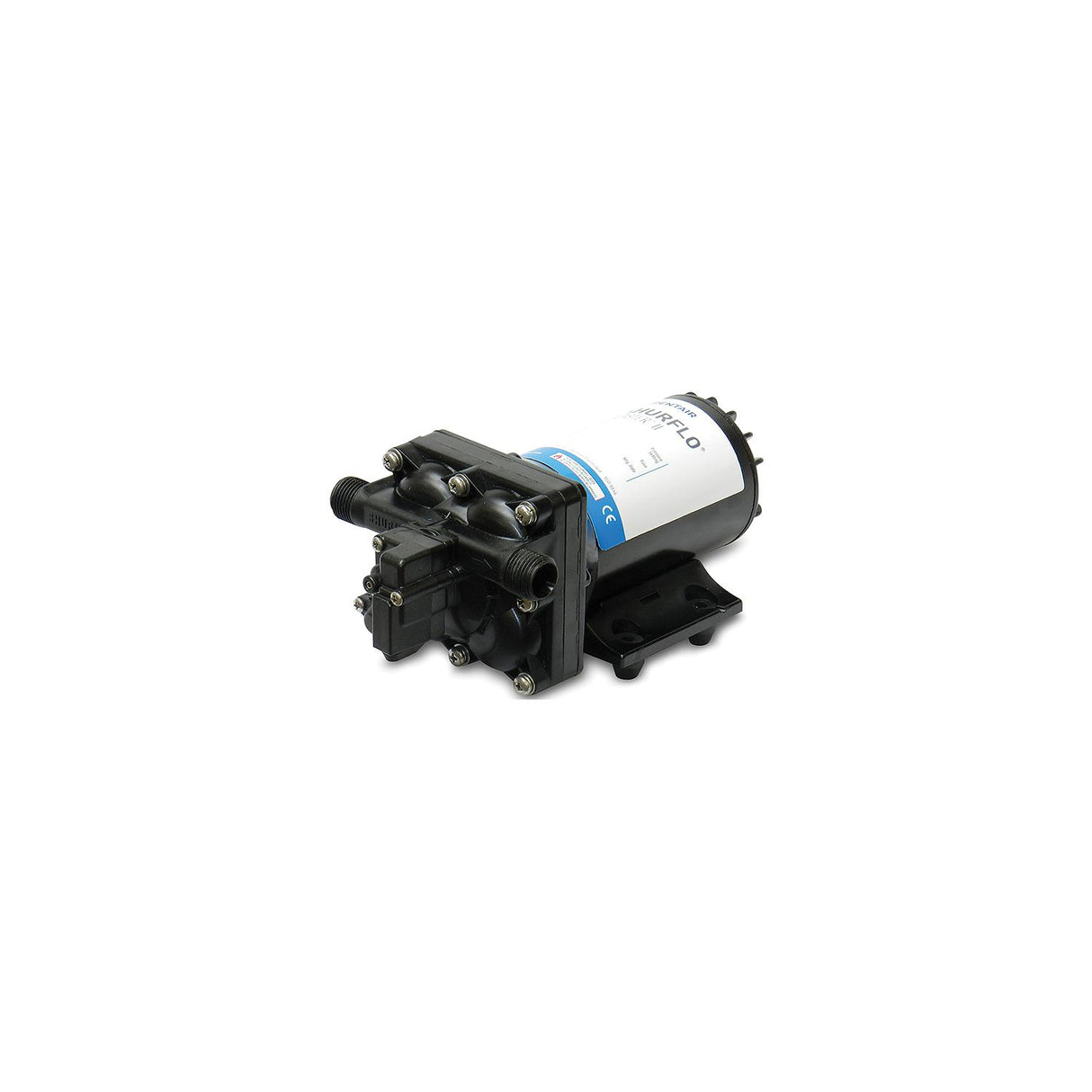 Shurflo Blaster II Black 45 PSI 3.5 GPM Washdown Pump 9″ x 5″ x 4 1/8″