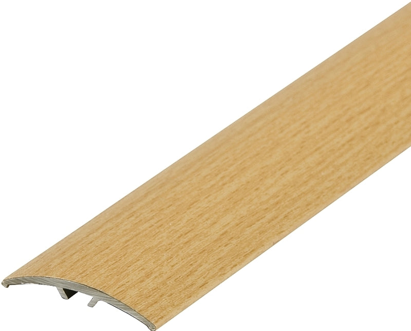 M-D 46240 Multi-Floor Transition, 36 in L, 1-1/2 in W, Aluminum, Beech