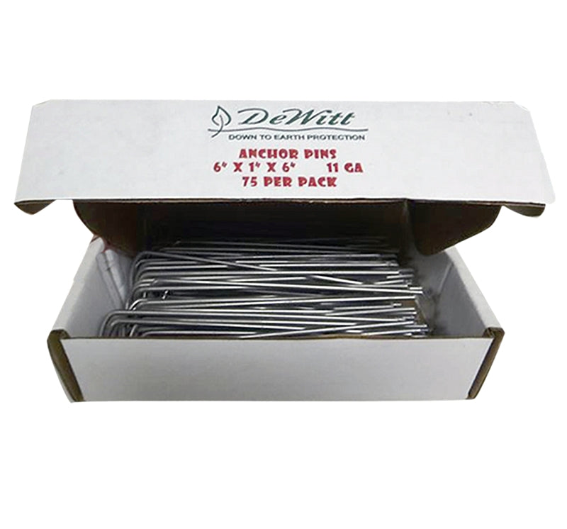 DeWitt AP75 Anchor Pin, 6 in L, 6 in W, 1 in Thick, Steel