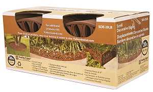 DeWitt SDE-20LB Scroll Decorative Edging, 20 ft L, Light Brown