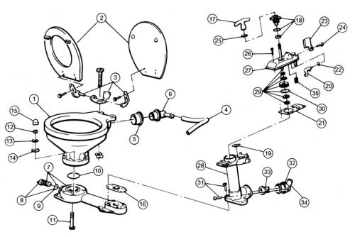Jabsco 291271000 Jabsco Xxx Toilet Seat For Regular Bowls