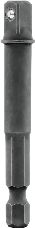 DEWALT ELITE Series DWAFE14ADPT Socket Adapter, 1/4 in Drive, Hex Drive, 1/4 in Output Drive, Square Output Drive, Steel