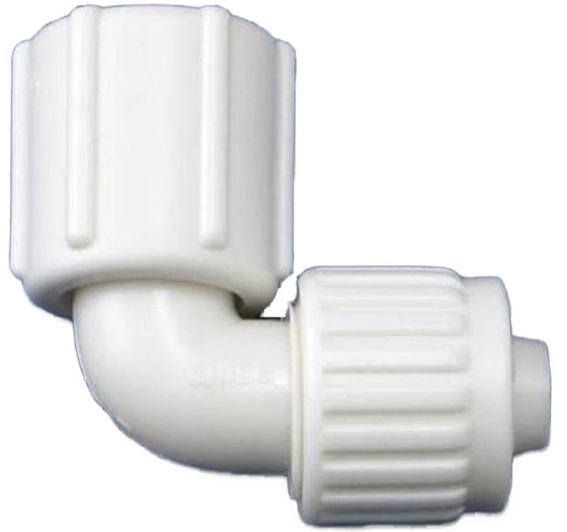 Flair-It PEXLOCK 16816 Pipe Elbow, 1/2 in, FPT, 90 deg Angle, PVC