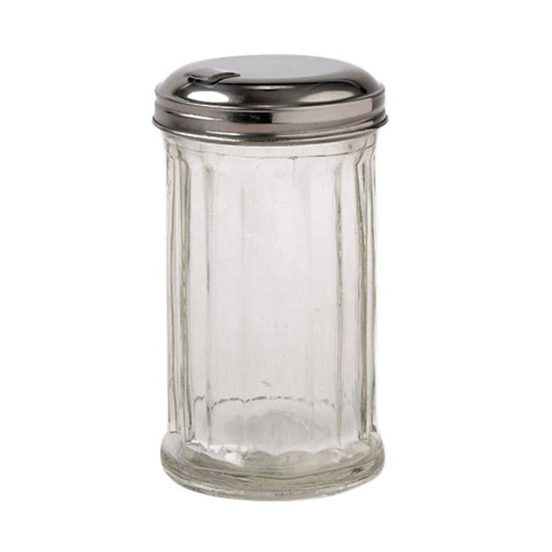 LifetimeBrands 5078603 Sugar Dispenser Pourer, 12 oz Capacity, Glass Container, Pack of 4