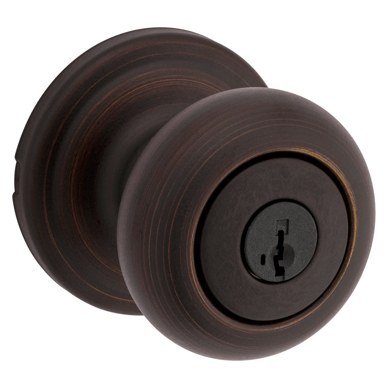 Kwikset Signature Series 740J11PSMTCP Entry Knob, Knob Handle, Venetian Bronze, Metal, KW1, K4 Keyway, 2 Grade