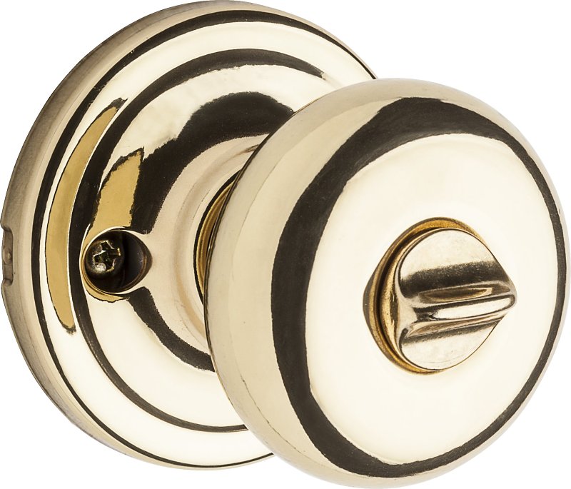 Kwikset Signature Series 740H3SMT 6AL/RCS Entry Knob, Polished Brass, Metal, K3, KW1 Keyway, 2 Grade