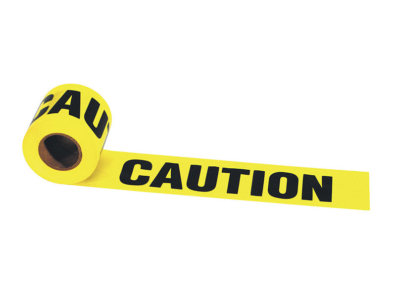 Irwin Strait-Line 300 ft. L X 3 in. W PVC Caution Barricade Tape Yellow, Pack of 8