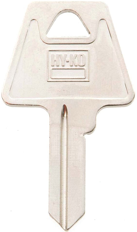 Hy-Ko 11010AM3 Key Blank, Brass, Nickel, For: American Cabinet, House Locks and Padlocks, AM3 Key Number, Pack of 10