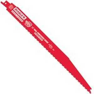 Diablo DS1212BW5 Reciprocating Saw Blade, 1 in W, 12 in L, 6/12 TPI, Bi-Metal Cutting Edge