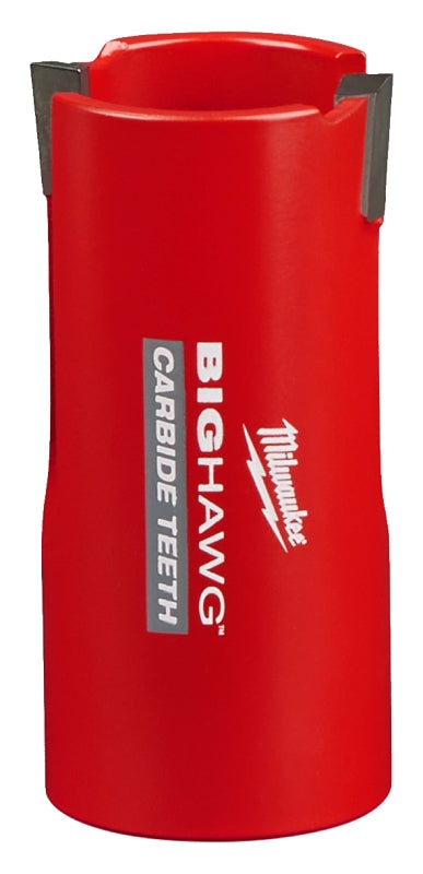 Milwaukee Big Hawg 49-56-9200 Hole Saw, 1-3/8 in Dia, 2.34 in D Cutting, 5/8-18 Arbor, 3 TPI, Carbide Cutting Edge