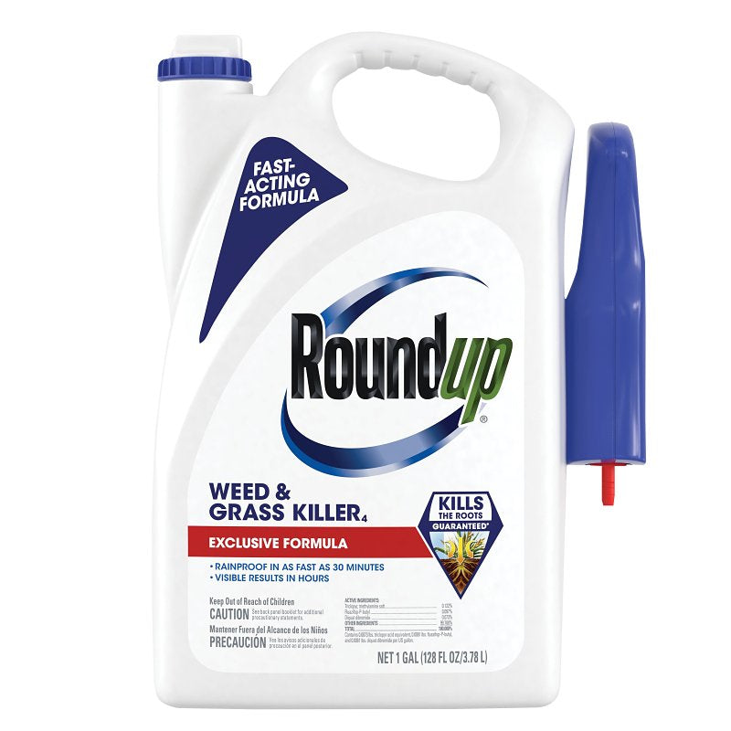 Roundup 5375520 Weed and Grass Killer, Liquid, Yellow, 1 gal Jug