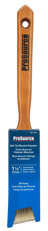 ProSource OR 2172 0150 Angular Sash Pain Wt Brush, 1-1/2in W, Polyester Blend