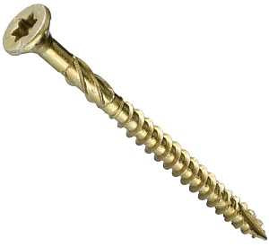 GRK Fasteners R4 103099 Screw, #9 Thread, 2 in L, W-Cut Thread, Bugle Head, Star Drive, Steel, Climatek-Coated, 110 PK