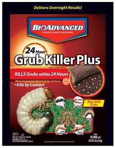 BioAdvanced 700745S Grub Killer, Granular, Spreader Application, 20 lb Bag