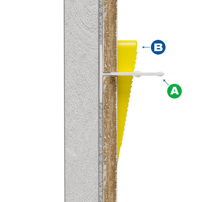 QEP Lash 1.55 in. H X 0.05 in. W X .78 in. L Plastic Tile Spacer Clips 300 pk