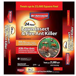 BioAdvanced 700910G Lawn Insect and Fire Ant Killer, Granular, Outdoor, 20 lb