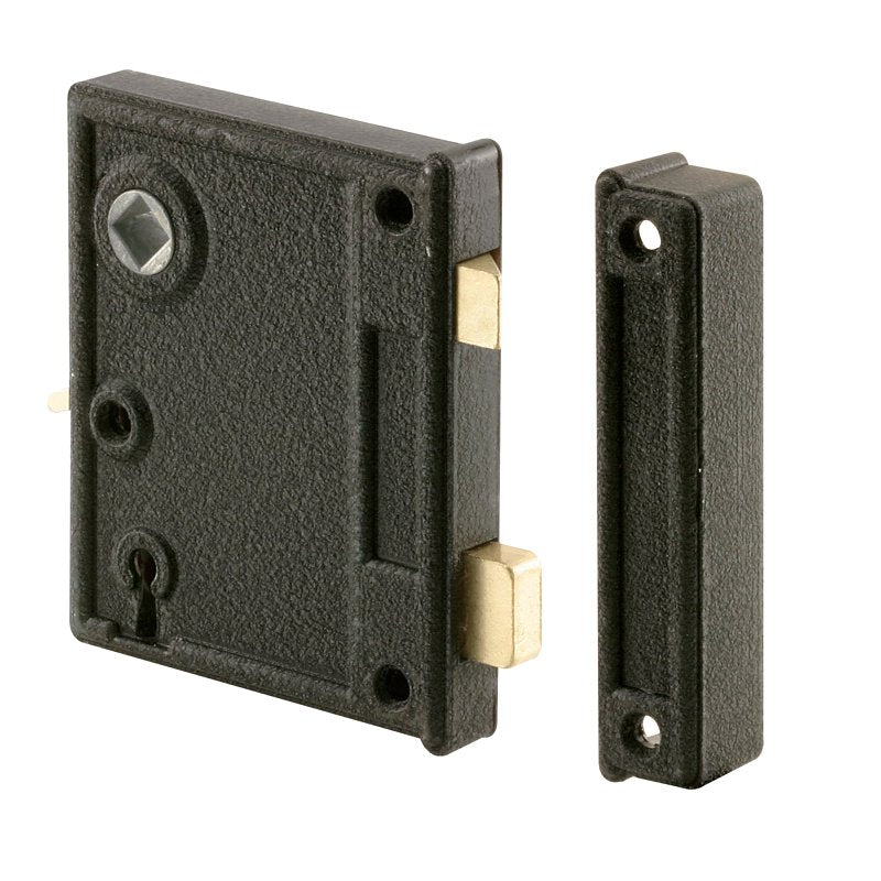 Prime-Line E 2437 Mortise Lockset, Steel, Brass, 2-1/2 in Backset