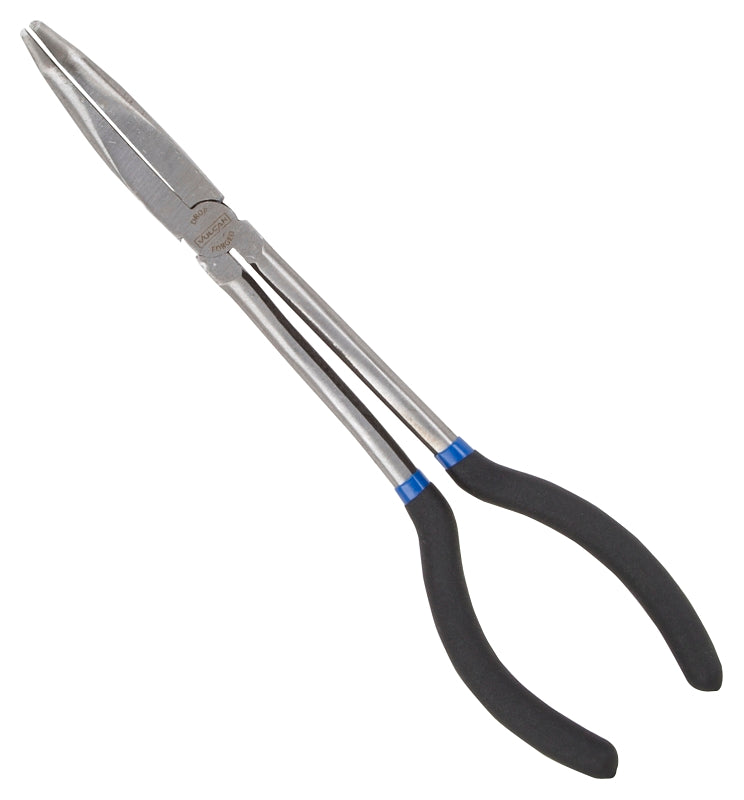 Vulcan JL-PR51100-90 Bent Nose Pliers, 11 in OAL, 5.2 cm Jaw Opening, Black Handle, Non-Slip Grip Handle, 3/4 in W Jaw