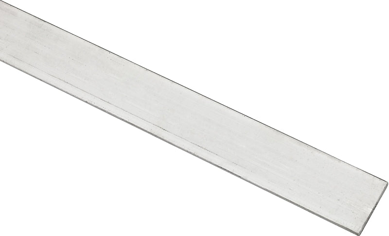 National Hardware 4200BC Series N247-064 Rectangular Bar, 1 in W, 48 in L, 1/8 in Thick, Aluminum, Mill