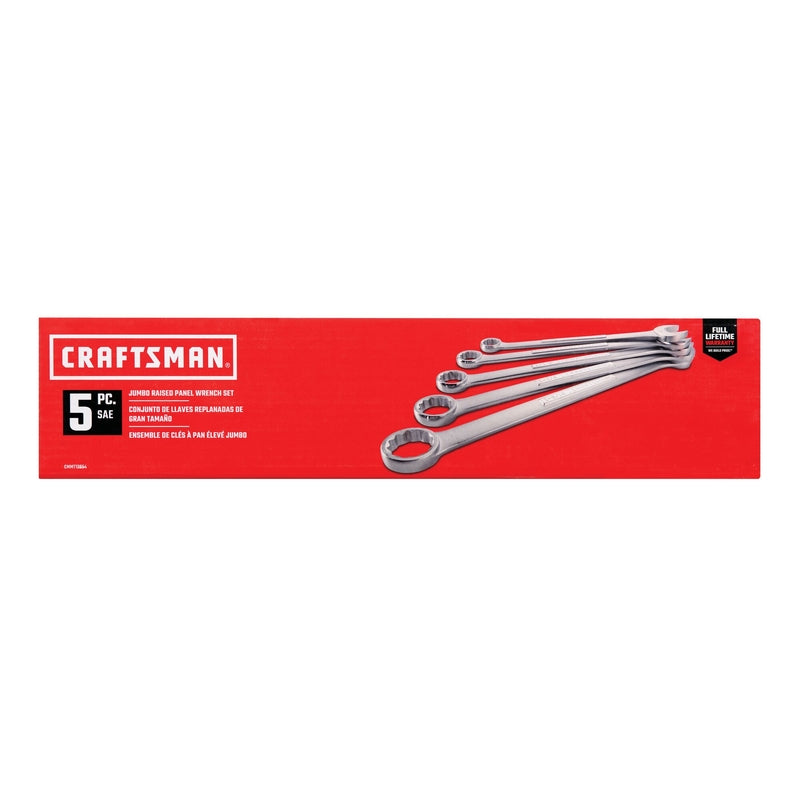 Craftsman 12 Point SAE Jumbo Combination Wrench Set 5 pc
