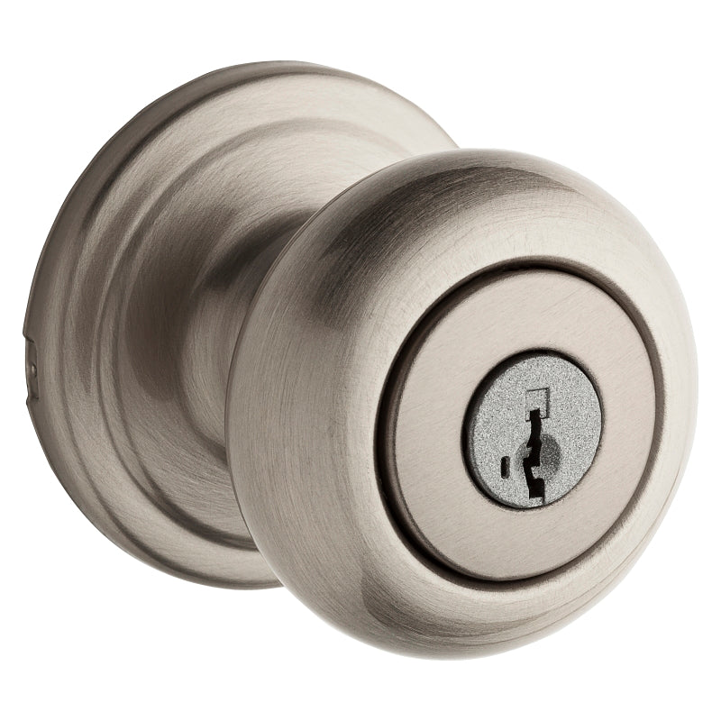 Kwikset Signature Series 740H15SMT6AL/RCS Entry Knob, Satin Nickel, Steel, K3, KW1 Keyway, Re-Key Technology: SmartKey