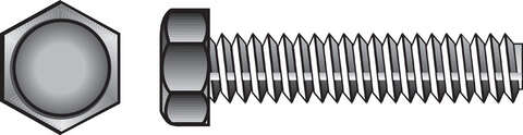HILLMAN 1/2 in. D X 6 in. L Zinc Plated Steel Hex Tap Bolt 25 pk