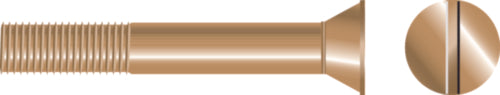 Slotted Strut Bolt - Flat Head