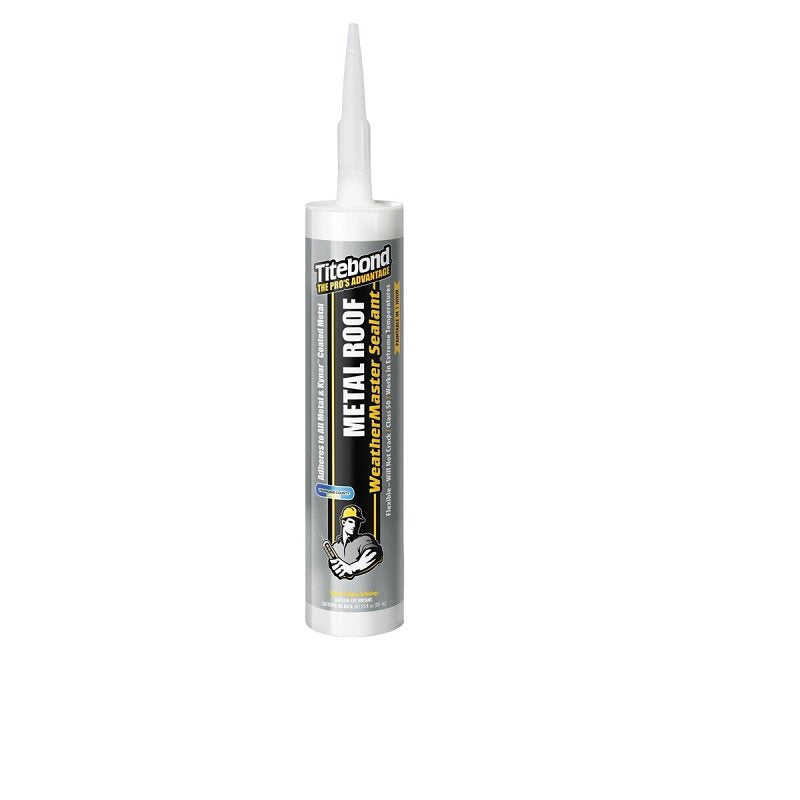 Titebond WeatherMaster 62401 Roof Sealant, Gray, Liquid, 9.5 oz Cartridge
