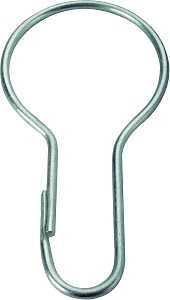 Simple Spaces PMB-007 Shower Curtain Pin, Snap-Fit, Zinc, Sliver, For: Shower Liners and Curtains