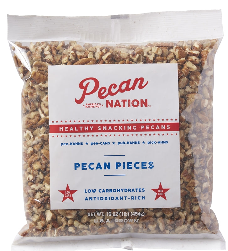 Pecan Nation PNPC16.30 Pecans Pieces, 16 oz Bag