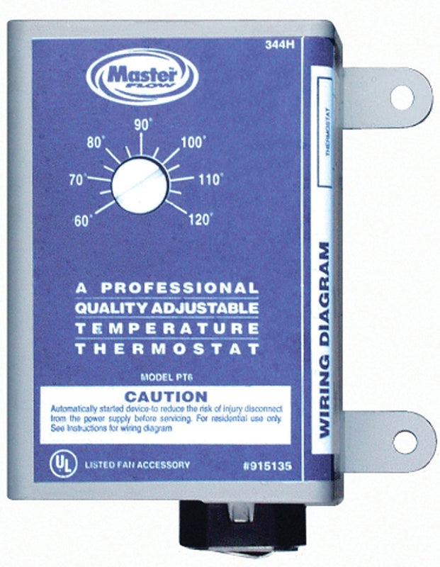 Master Flow PT-6 Thermostat, 120 V, Gray