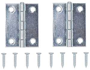 ProSource LR-054-PS Utility Hinge, Steel, Zinc, Removable Pin, 180 deg Range of Motion, Full Mortise Mounting, 10 lb