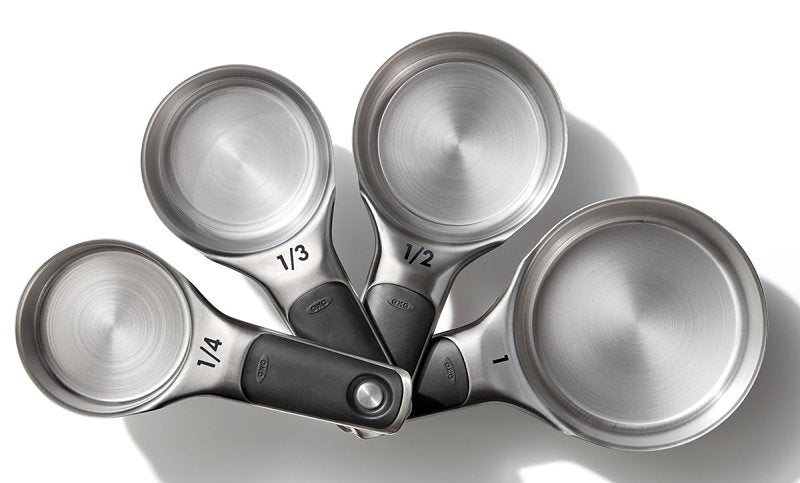 Good Grips 11132000 Measuring Cup Set, Stainless Steel, Black