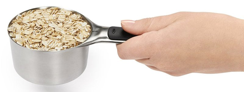 Good Grips 11132000 Measuring Cup Set, Stainless Steel, Black