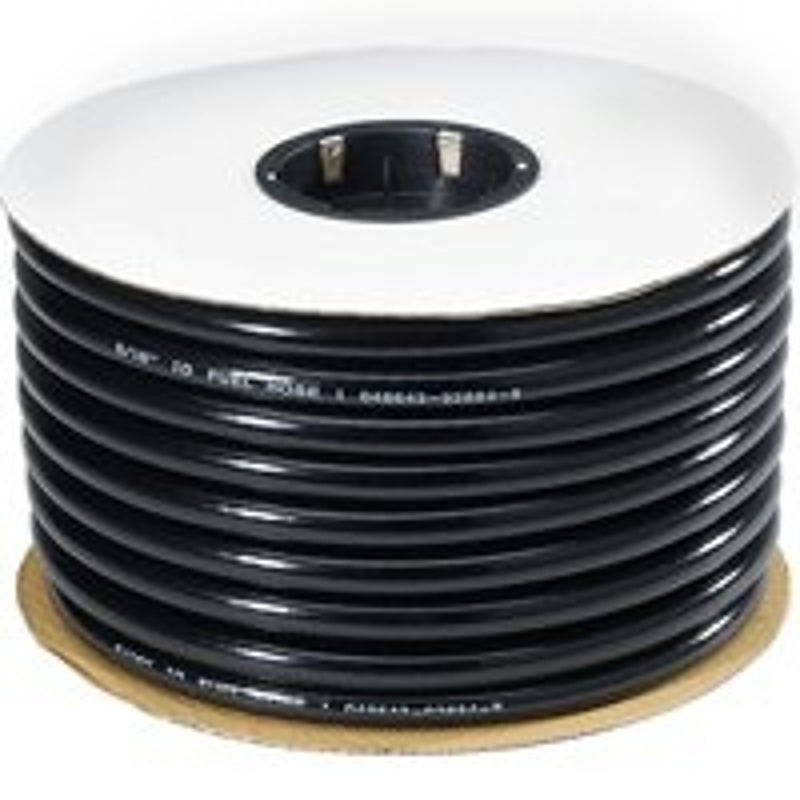 Abbott Rubber T22 Series T22005003/RFKF Fuel Hose, 100 ft L, 80 psi Pressure, PVC, Black