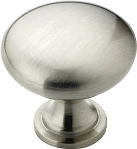 Amerock Edona Series BP53005G10 Cabinet Knob, 1-1/8 in Projection, Zinc, Satin Nickel